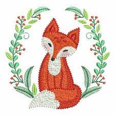 Download Springtime Fox Embroidery Designs Machine Embroidery Designs At Embroiderydesigns Com