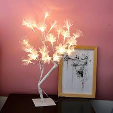How to install fiber optic lights in your headliner. 24 Lights Led Garland Cherry Tree Table Lamp Bedroom Layout Creative Decoration Bedside Night Light Gift Style Fiber Optic Buy At A Low Prices On Joom E Commerce Platform