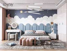 Bedroom Vol1 2021 Maxbrute Furniture Visualization In 2021 Kids Interior Room Kids Bedroom Designs Kids Room Interior Design