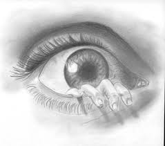 Le noir et blanc ne va pas s'attarder sur les mêmes détails. L Oeil Drawing By Tekkamaki Artmajeur