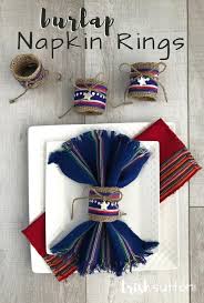 To use your burlap napkin rings, roll your napkin and slide it through the ring. 20 Beautiful Diy Napkin Rings For Any Occassion My Turn For Us