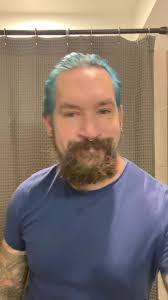 Styling my mullet into a disco flip using @NIOXIN and @wellaeducation  #OverwatchMe #70shair #disco #bluehair #fyp #nioxinartist