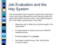 hay system of job evaluation