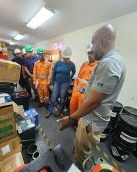 Yesterday the SPETT, were treated to a talk and tour by Anfield Services  Limited and its subsidiary Bandera Oil Tools along the theme 'Bits and  Pieces'. Managing Director of Anfield, Michael Anton,