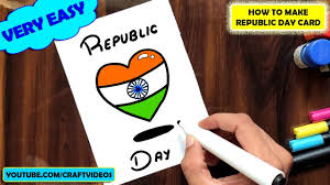Make a great first impression with a striking banner design. How To Make Republic Day Card Republic Day Cards Handmade Easy Youtube
