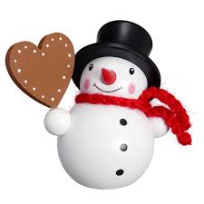 Normalerweise besteht ein schneemann aus drei verschieden großen, aufeinandergestapelten schneebällen, die unteren und oberen rumpf sowie den kopf darstellen. Schneemann Mit Herz Erzgebirgskunst Drechsel