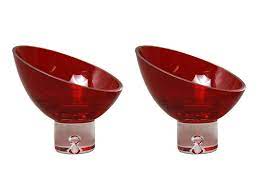 Swedish Modern Red Art Glass Candy Bowls Glass Candy Bowl Glass Candy Candy Bowl