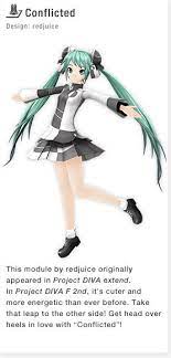 Conflicted Song Two Faced Lovers Miku Hatsune Vocaloid Project Diva Miku