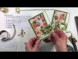 Making a youtube intro more personalized by adding information about the youtube channel and that after customizing and making a personalized youtube intro, it is time to download and share. Fun Fold Buckle Card Using Petal Promenade Dsp Youtube Card Making Tutorials Fun Fold Cards Card Tutorials