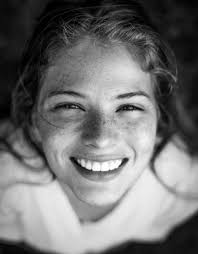 Black And White Photo Woman Smiling 