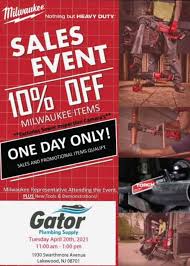 Plus, we didn't want to leave bits of muffin and bananas up inside the piping that milwaukee let us borrow! Gator Plumbing Supply Home Facebook