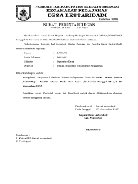 Bagi banyak orang yang tak bagian kepala surat harus terdapat kop surat dinas, kata surat tugas dan nomor surat. Surat Tugas Tpk
