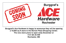 Store locations in rochester, mn. Coming Soon To Rochester Burggraf S Ace Hardware Facebook