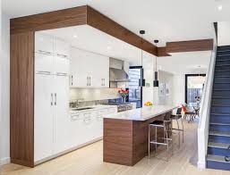 Ikea High Gloss Cabinets Kitchen Contemporary With Range Hood White Oak Flooring White Oak Flooring In 2020 Kitchen Soffit Ikea Kitchen Design Contemporary Kitchen