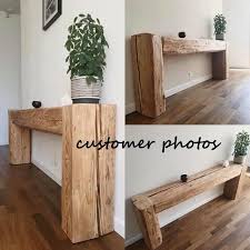 Reclaimed Beam Console Table Old Beams Rustic Country Style Etsy In 2020 Reclaimed Wood Console Table Side Table Wood Reclaimed Beams