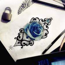 Rose Tattoo Blue Lace Tattoo Sensible Tattoo Diamond Tattoo Decorative Tat Look Into Even More At The I Lace Tattoo Tattoos For Women Rose Tattoos