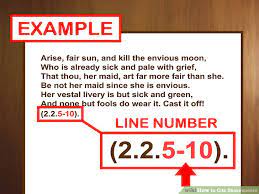 Citing shakespeare in mla format. Mla Work Cited For Quotes 3 Ways To Cite Shakespeare In Mla Wikihow Dogtrainingobedienceschool Com