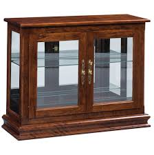 Looking for a corner curio cabinet? Small Console Curio Cabinet Display Case From Dutchcrafters Amish