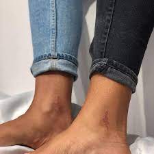 100 Ankle Tattoo Ideas For Men And Women The Body Is A Canvas Red Tattoos Red Ink Tattoos Red Snake Tattoo