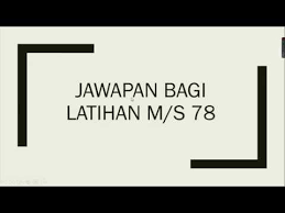 Buku teks bahasa melayu tahun 6 muka surat 6. Latihan Buku Teks Ms 78 Buku Teks Matematik Tahun 6 Youtube