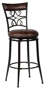 A swivel bar stool provides your business with an attractive seating arrangement while also adding the convenience of a movable seat, allowing swivel stools are available in a range of different colors, including traditional black, bold red, and neutral brown. Hillsdale Seville Swivel Bar Stool Brown Shimmer 4492 830s Hillsdalefurnituremart Com
