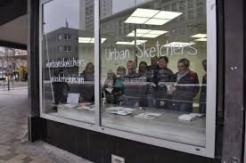 Zeichnen Im Leerstand In Der Grossen Bleiche 1 Mainz Urban Sketchers Rhein Main