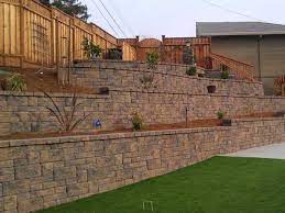 Landscaping Retaining Walls Backyard Retaining Walls Sloped Backyard