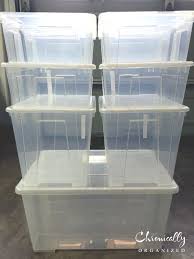 Ikea Samla Boxes Are Great They Re Clear They Stack Come In A Variety Of Sizes And Are Inexpensive Storage Bins Plastic Storage Bins Small Outdoor Storage
