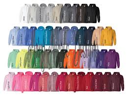 Every Color Digital File Shirt Color Chart Gildan 185 Hoodie Unisex Jersey Color Chart Etsy Color Chart Sweatshirt Color Chart