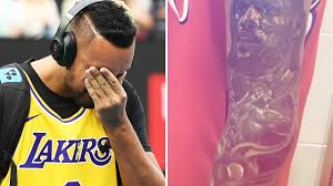 And the number 74 on his right. Nick Kyrgios Reveals Tattoo Of Kobe Bryant And Lebron James