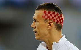 David seaman is arguably the finest goalkeeper in the history of england and arsenal but he is also known for the ponytail that he rocked through the nineties and noughties. Croatia S Ivan Perisic Gets Checkerboard Pattern In Hair To Match Team S Uniforms For The Win
