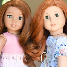 Look at the McKenzie Wig! A PERFECT McKenna Replacement Wig! Looks almost  original! 42 Available! Thank you @thelittlecustomshoppe for doing this  amazing photo for Exquisite Doll Designs! 🙏🏼