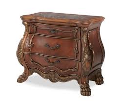 Aico Furniture Chateau Beauvais Bedside Chest In Nobel Bark 75040 39 Aico Furniture Michael Amini Furniture Bedside Chest