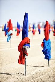 Parasol A La Plage Deauville Deauville Normandy Photo