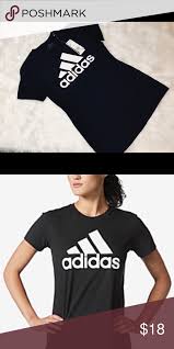 Black And White Adidas T Shirt Women S Adidas Women S Black White Logo Tee Bu4768 B3 Leotard Fashion Fashion Clothes Design
