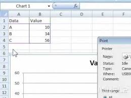 how to print a chart in excel