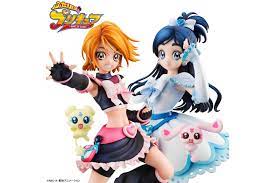 Pretty rhythm / aurora dream / dear my future / rainbow live 0 0 18. Futari Wa Pretty Cure Cure Black And Cure White Set Of 2 Megahouse Limited Mykombini