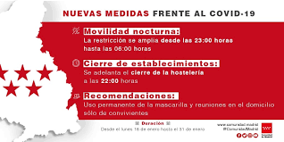 Cdc uses a do not board list to prevent travelers from boarding commercial airplanes if they are known or. La Comunidad De Madrid Amplia El Horario De Las Restricciones De Movilidad Nocturna Desde Las 23 00 Horas Hasta Las 06 00 Horas A Partir Del Proximo Lunes Ayuntamiento Humanes De Madrid