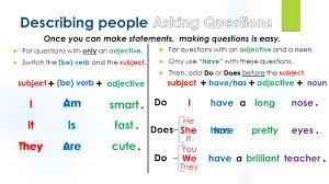 Typically, it's best to use are with a number of. Using Be And Have To Describe People Ppt Video Online Download