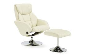 Racing gaming executive chair office home swivel recliner leather computer desk. Larvik Swivel Faux Leather Recliner Chair Cream Serene Furnitureinstore