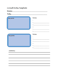 Affiliate links may have been used in this post. 28 Printable Cornell Notes Templates Free Templatearchive