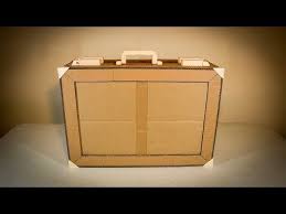 9 How To Make The Ultimate Suitcase From Cardboard Drawer Toolbox Youtube Diy Suitcase Cardboard Suitcase Cardboard Crafts