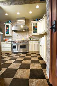 The kitchen is the heart of the home and where family and friends gather. Rustic Farmhouse Kitchen Light Tile Stone Design Ideas Flooring America