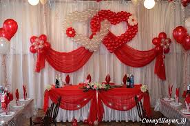 Looks Like The Background In The Wedding Singer When Cindy Scott Are Newlyweds Whoopa Dee Do Wedding Stage Decorations Stage Decorations Wedding Balloons