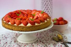 Recette De Tarte Aux Fraises Sur Sable Breton Facile Et Juste Delicieuse Raspberry Tart Recipe Desserts Food