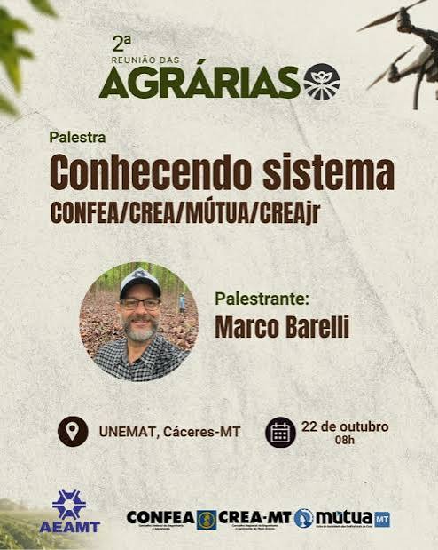AEAMT realiza palestra sobre o Sistema Confea/Crea, M&uacute;tua e CreaJR em C&aacute;ceres - Crea-MT