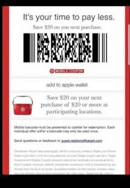 This video shows you how to create a digital coupon pass template in less than 10 minutes.create contactless coupons for apple wallet and google pay using. Target Coupon Jig 20 Off Anything 20 Kanye To The