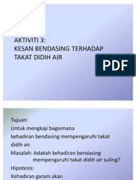 You must know the variables in one of these 2 esperiments. Peka 3