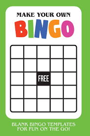 You will be able to make bingo cards with the parameters of your choice, design the cards by importing images and play a game with the virtual bingo caller. Make Your Own Bingo Blank Bingo Templates For Fun On The Go Green Templates Cutiepie Amazon De Bucher