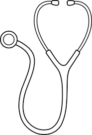 Black And White Doctors Stethoscope Stethoscope Drawing Sketchbook Cover Girly Drawings
